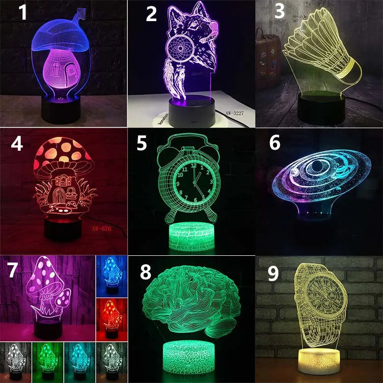 Black base LED desk lamp with colourful lighting modes and remote control on desk