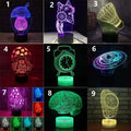 Black base LED desk lamp with colourful lighting modes and remote control on desk