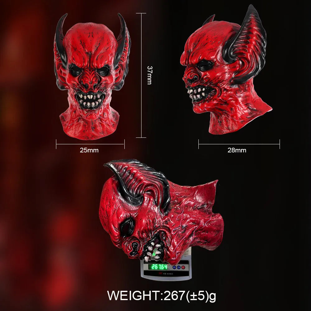 Red bat head cover Halloween horror costume mask RP foam party dress-up accessory