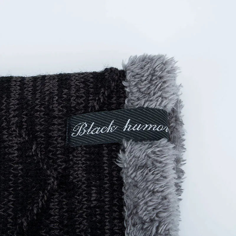 Diagonal hook knitted acrylic hat with adjustable circumference 44 to 60 cm in multiple colour options