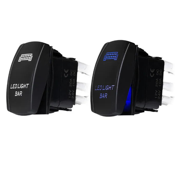 Off road LED spotlight cable set black 2 metre wiring harness with switch for light bar