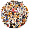 Realistic dog facial expression sticker pack with 100 sheets in Nordic style design