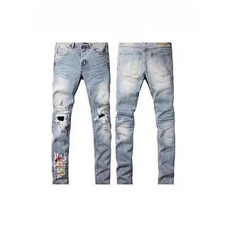 Black slim fit stretch skinny jeans with button fly, cotton straight-leg pencil pants for men