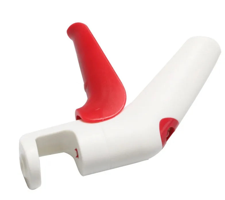 Cherry kernel remover creative kitchen gadget with comfortable handle on white background