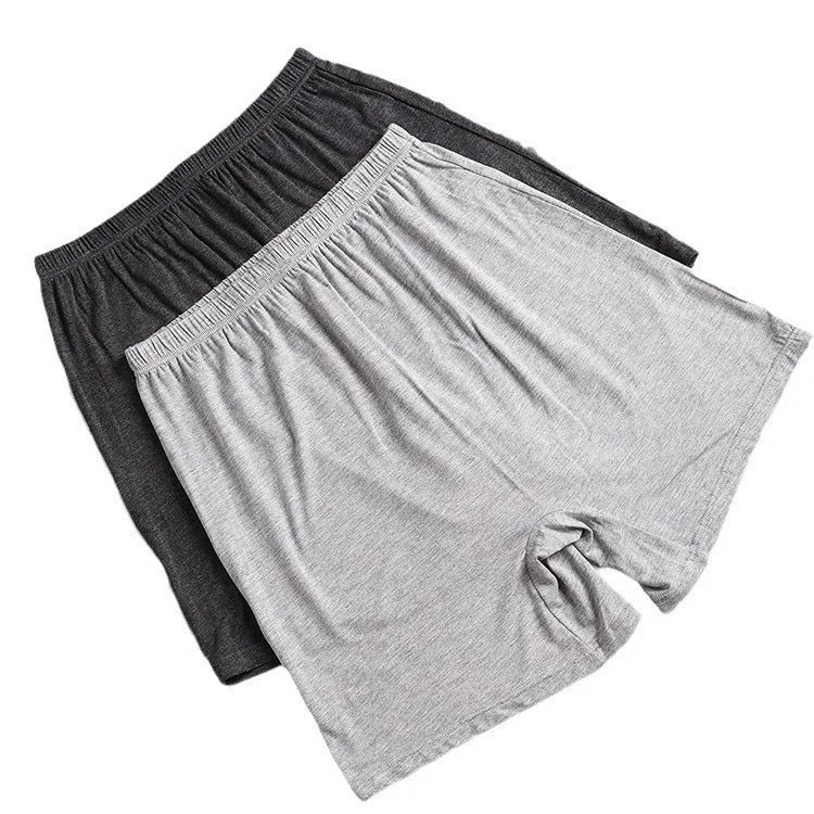 Men's solid colour modal boxer shorts on a white background, showing high waistband.