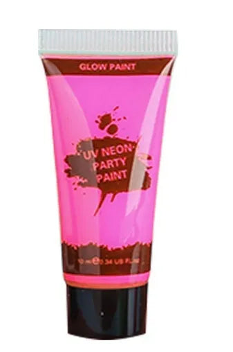 25ml tube of neon green gouache face and body paint, safe and non-toxic.