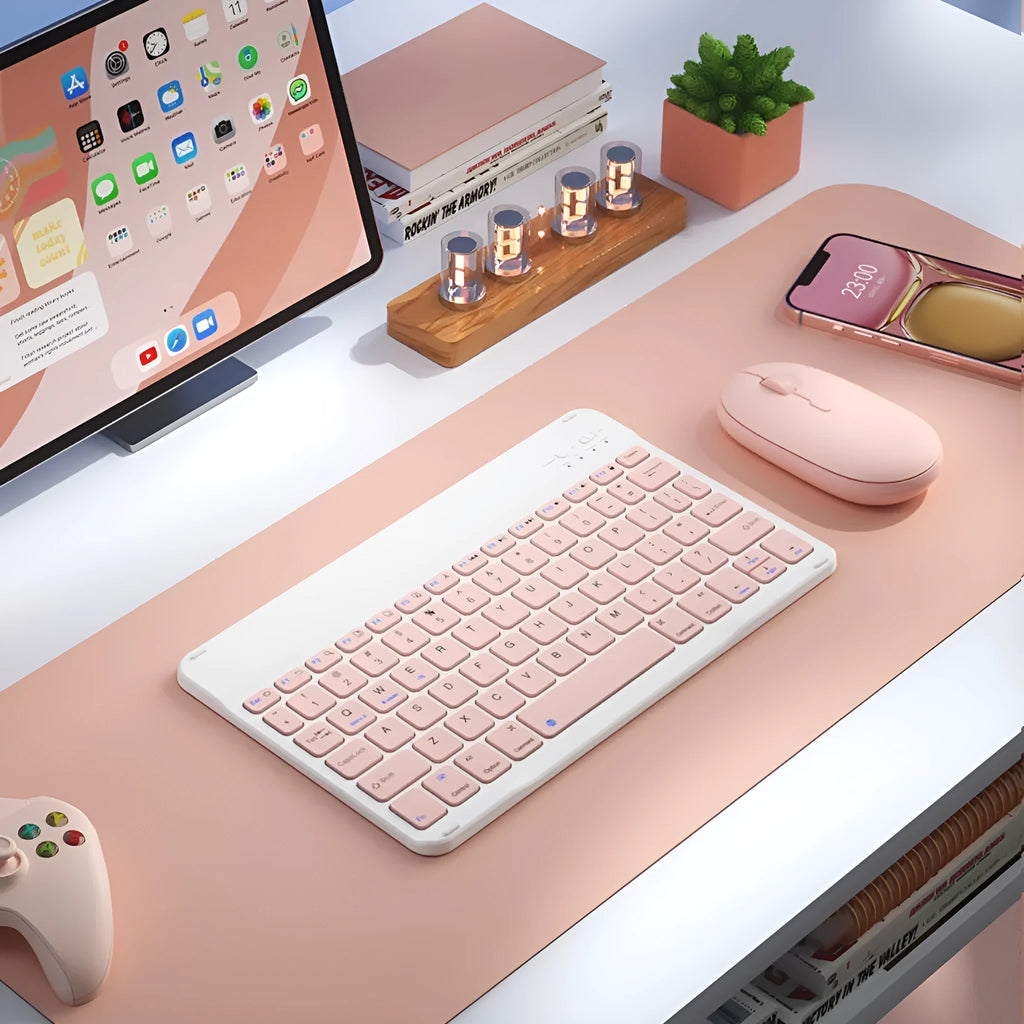 Bluetooth wireless keyboard for tablets and PCs in multiple colour options