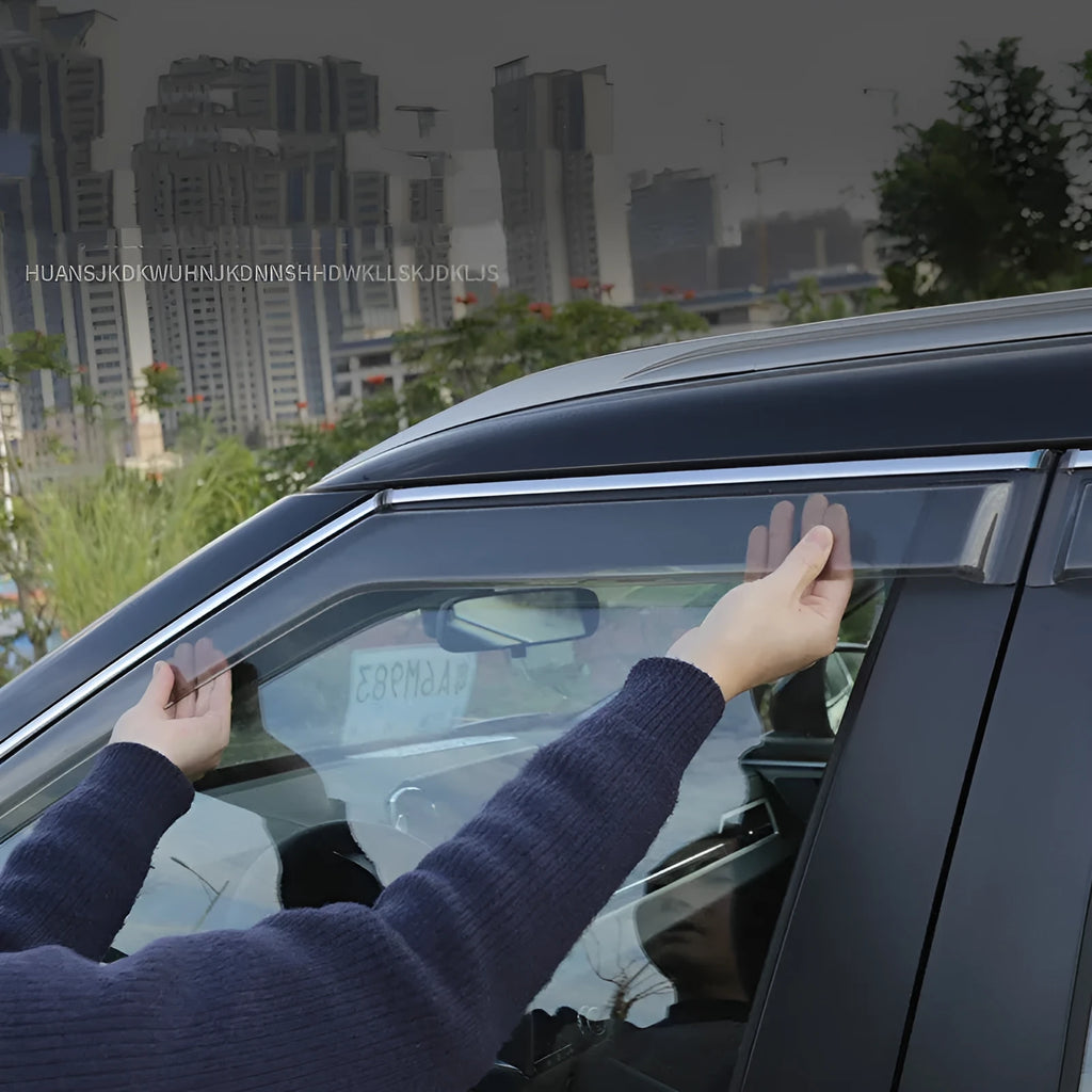 2023 Mitsubishi Outlander side window deflectors in black and translucent options