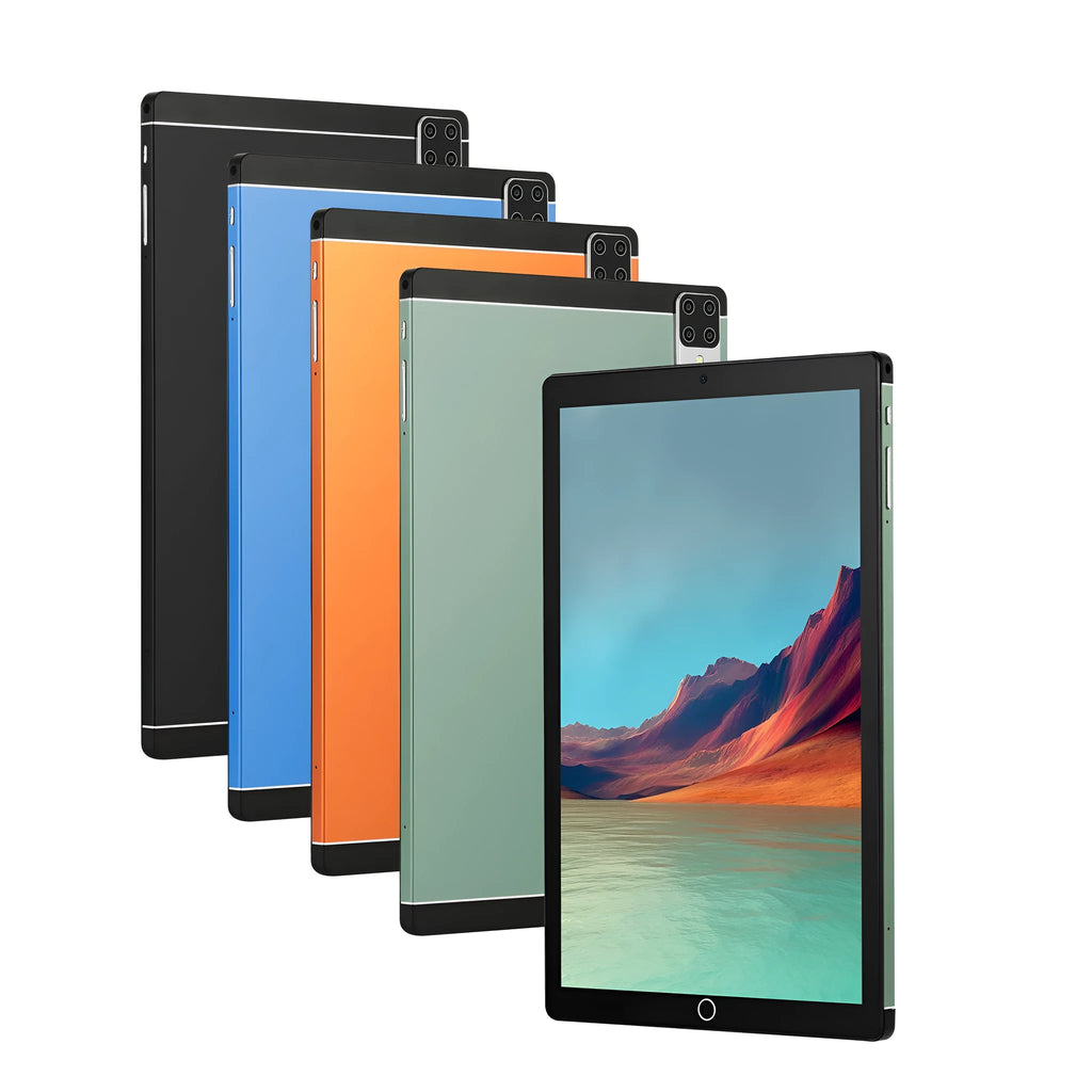 11.6-inch Android tablet in black colour showing homescreen with dual SIM and GPS icons visible