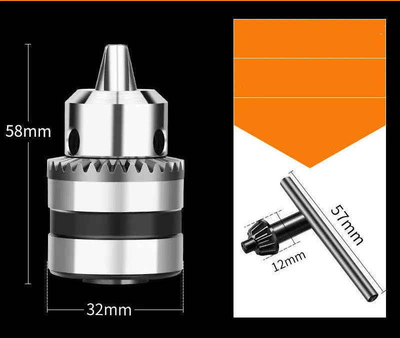 100 angle grinder conversion chuck for drill bit adapter, metal construction, fits 100 type angle grinder