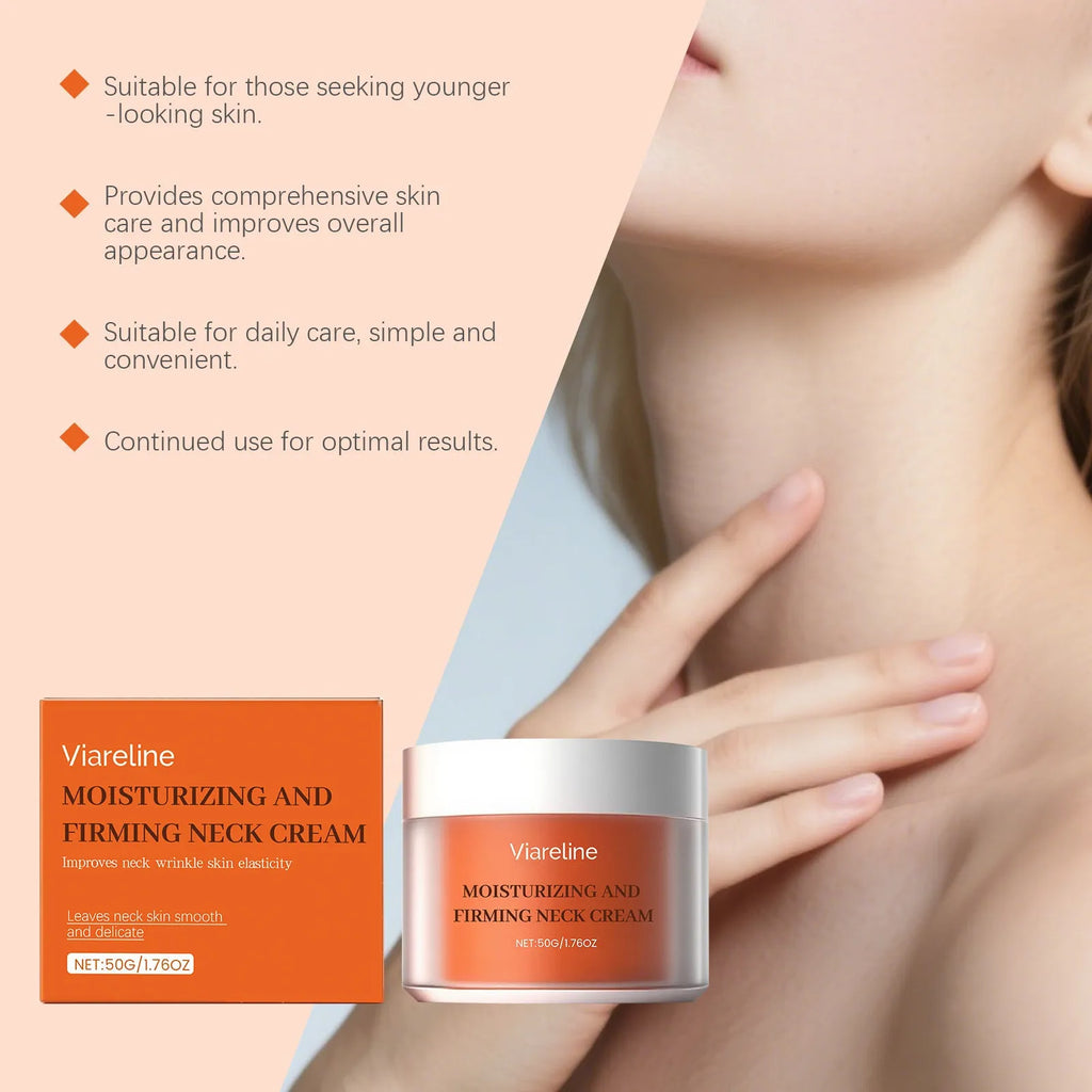 Daily Neck Contour Skin Moisturising Care Cream 50g in compact packaging