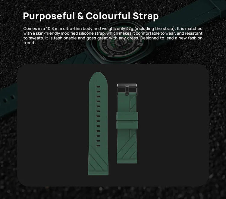 Fashion Bluetooth smart bracelet sports watch with 1.32-inch screen on silicone wristband