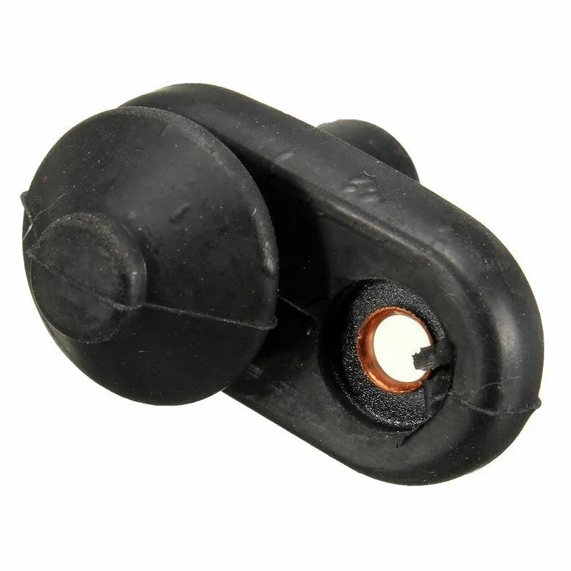 Black universal car door light switch with plastic and metal construction