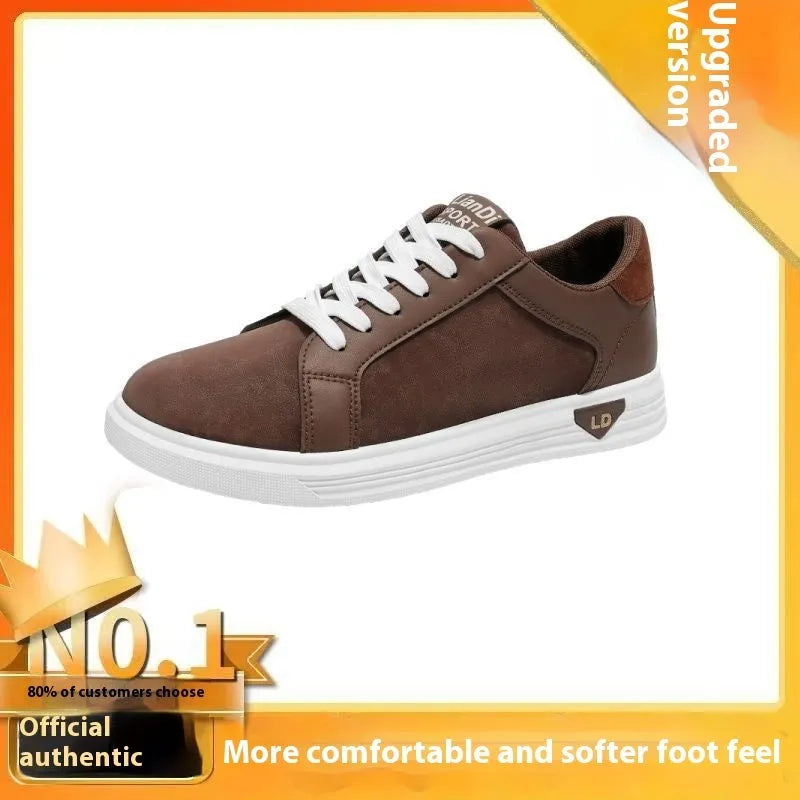Men's low-top casual sneakers with snake pattern in black, PU upper, round toe, on a neutral background.