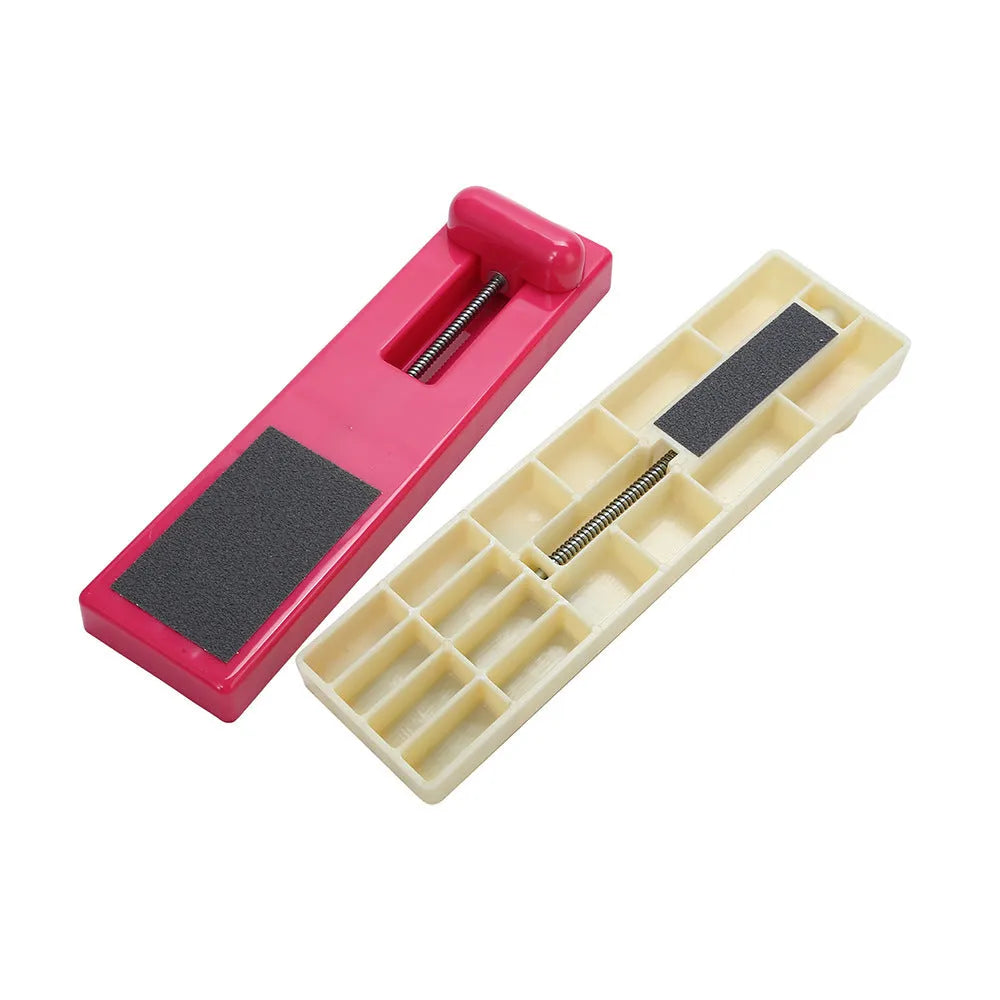 Pink and white ballet foot trainer for dancer flexibility and muscle strength development