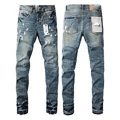 Black slim fit stretch skinny jeans with button fly, cotton straight-leg pencil pants for men