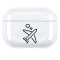 Solid colour PC back cover shell for Apple Airpods Pro 3 earbud case.