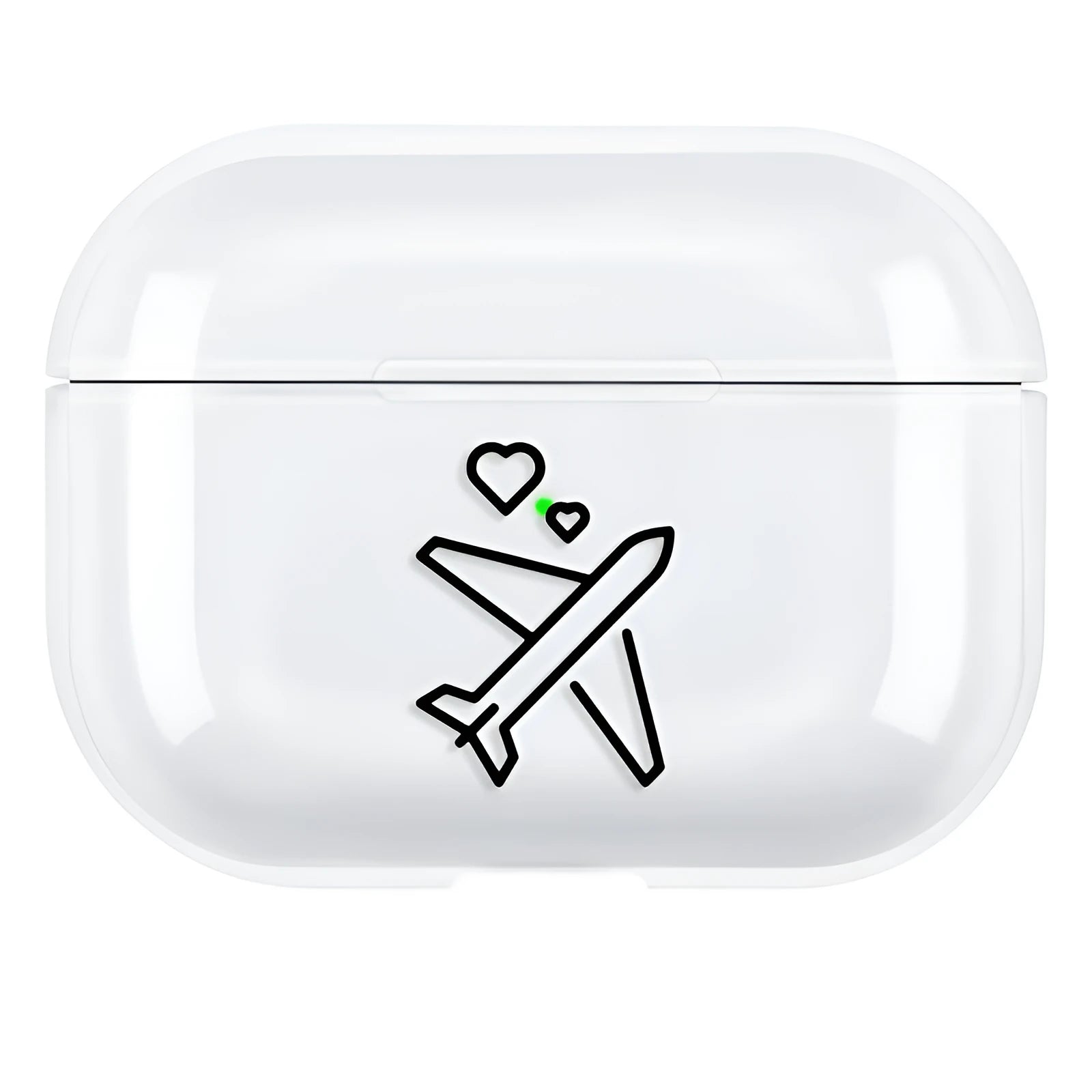 Solid colour PC back cover shell for Apple Airpods Pro 3 earbud case.