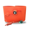 Silicone rubber heating belt wrapped around a 200-litre oil drum with digital control display.