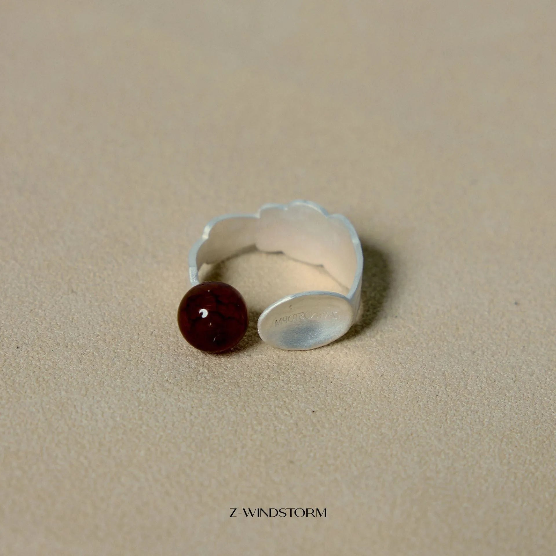 Alloy electroplated ring and bracelet set with diamond design, small round spoon shape