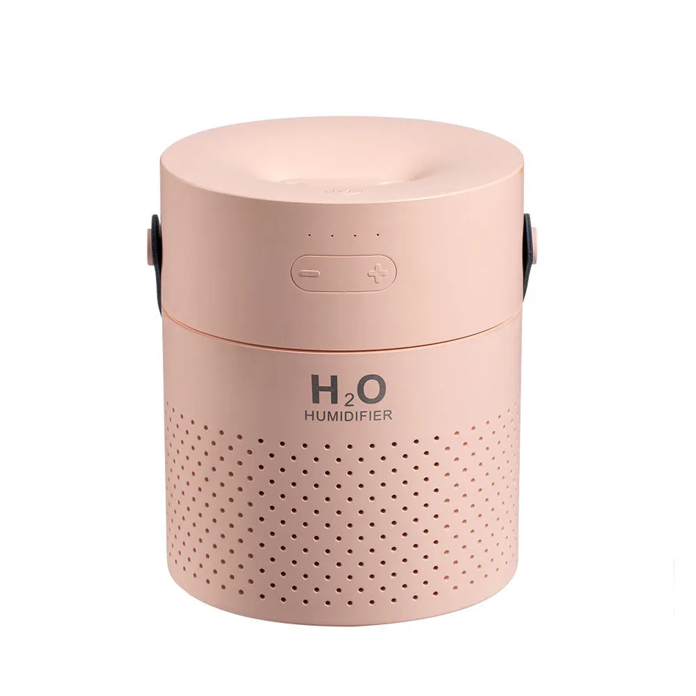 USB rechargeable bedroom humidifier in green, grey, pink or white with 1.1L water tank