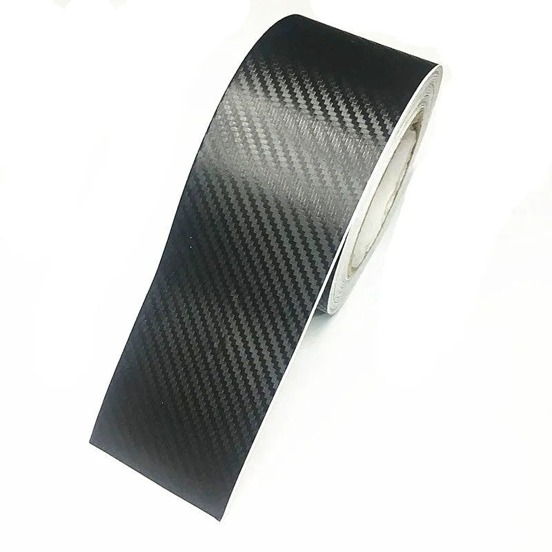 Matte carbon fibre roll for car door sill and bumper protection in various widths
