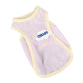 Grass green polyester cat vest with sports style design for summer wear