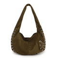 Women's soft plush strapless tote handbag in a retro style, shown in multiple colour options.