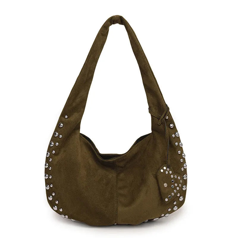 Women's soft plush strapless tote handbag in a retro style, shown in multiple colour options.