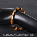 Handmade black agate diamond-shaped cut bracelet for women and men, unisex geometric fan-shaped style
