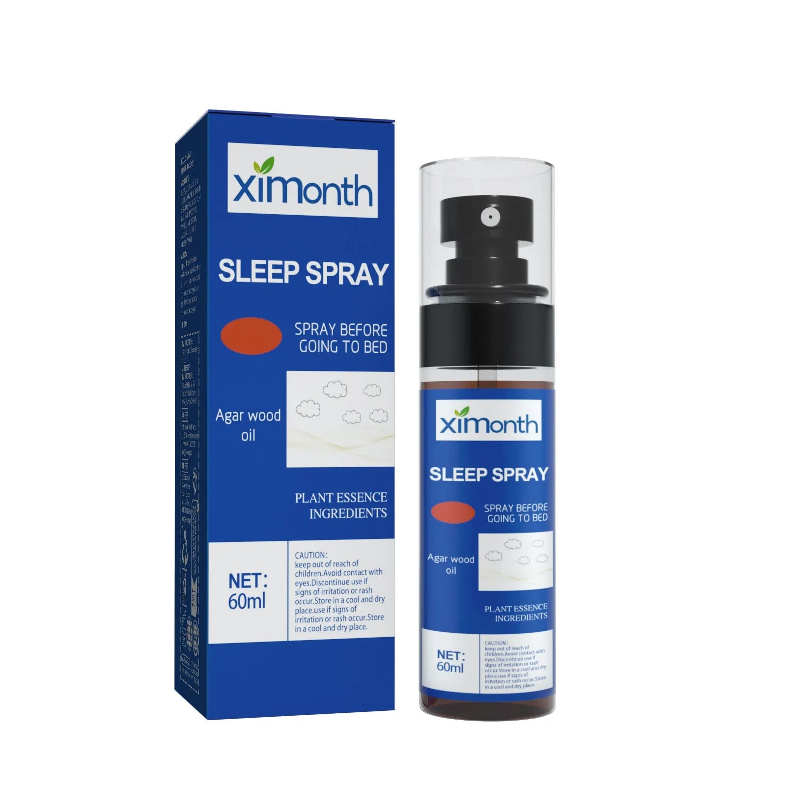 Aromatherapy sleep care spray 60ml bottle for relaxation and stress relief