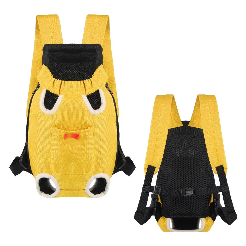 Open-head soft fabric pet carrier bag in solid colour for cats and dogs with shoulder strap