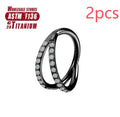 Titanium alloy nose ring showing size options from 6mm to 12mm with colour variations
