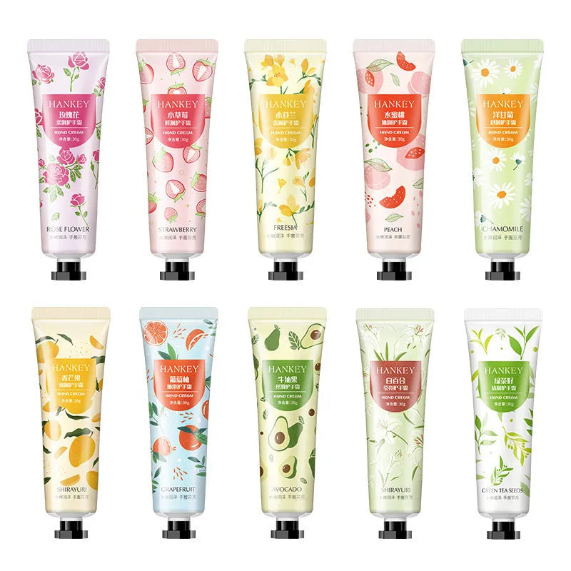 30g tube of fruit-scented hand cream with choice of eleven fragrances