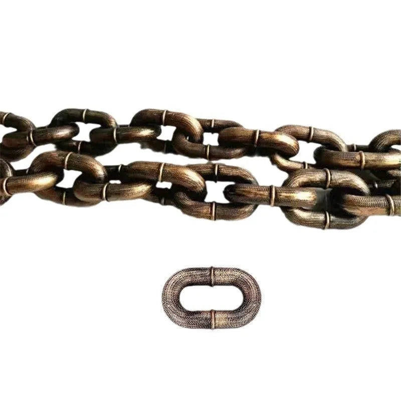 Simulation dog leash prop in metallic colours for video content creation