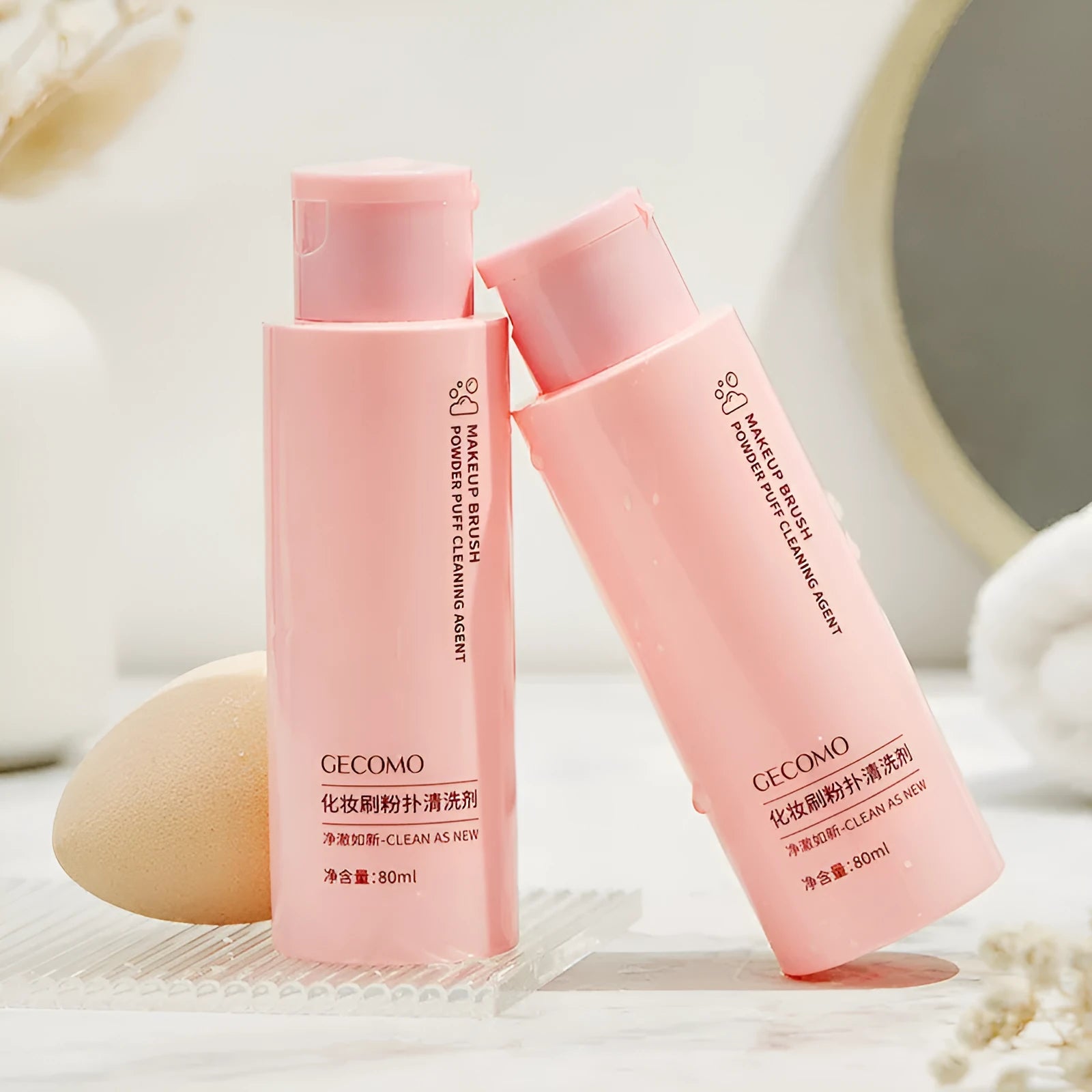 80ml makeup brush cleaner detergent for sponges and beauty blenders in single pack