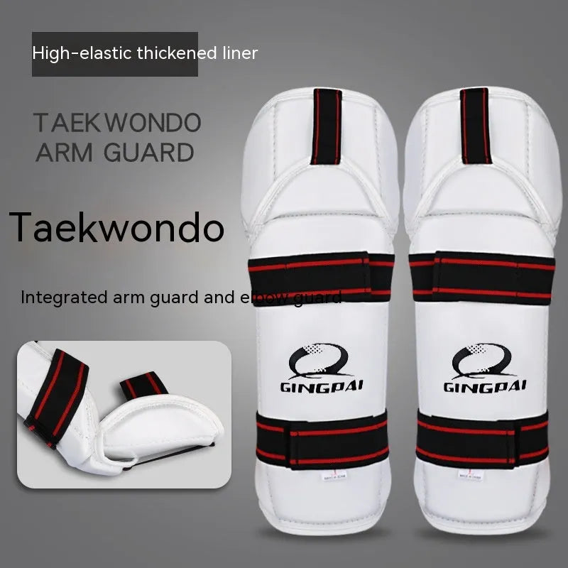 Taekwondo leg and arm protective gear combination set with PU EVA foam construction