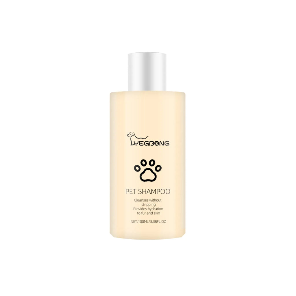 Mild dog shampoo bottle in 100ml or 300ml size for soft, tangle-free coats