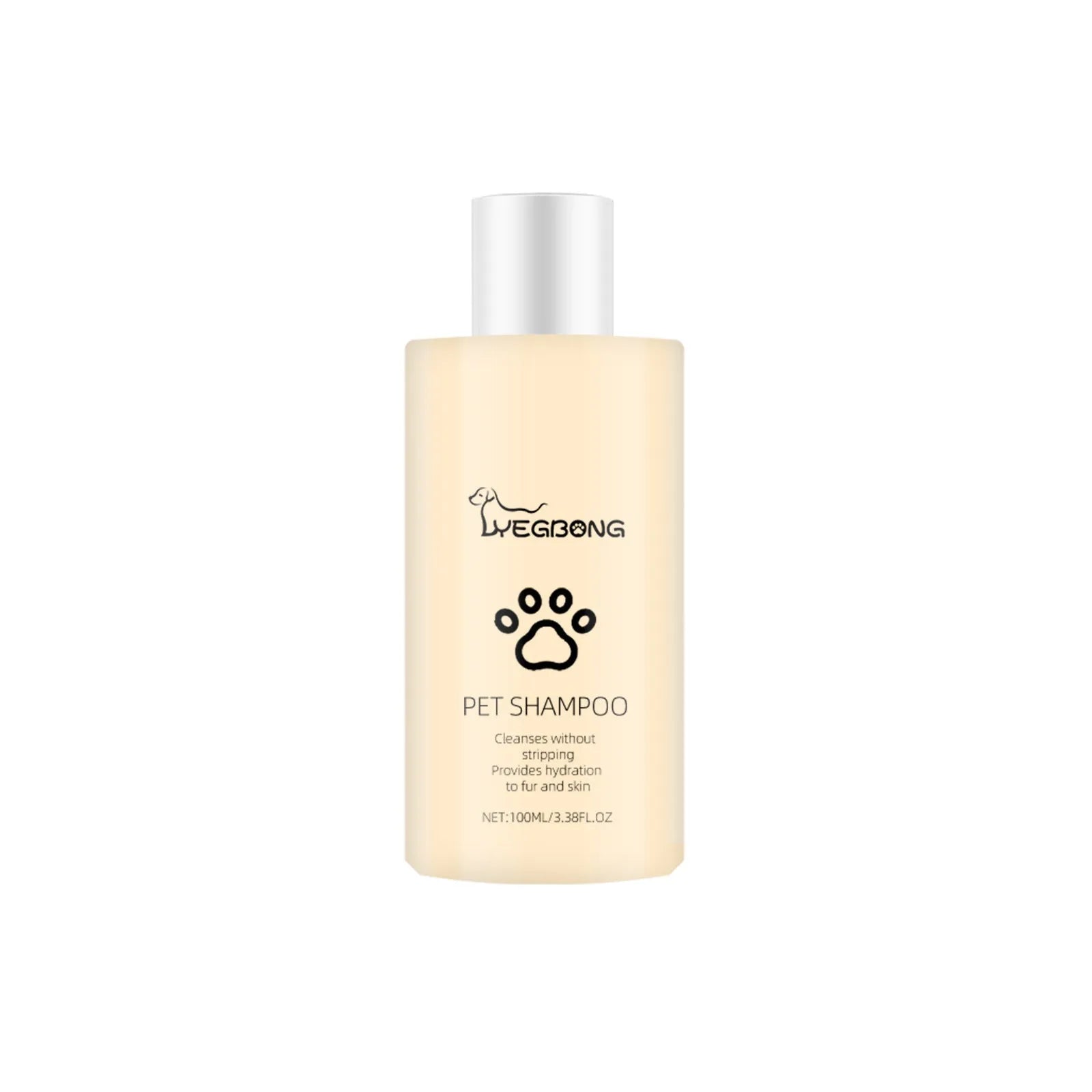 Mild dog shampoo bottle in 100ml or 300ml size for soft, tangle-free coats