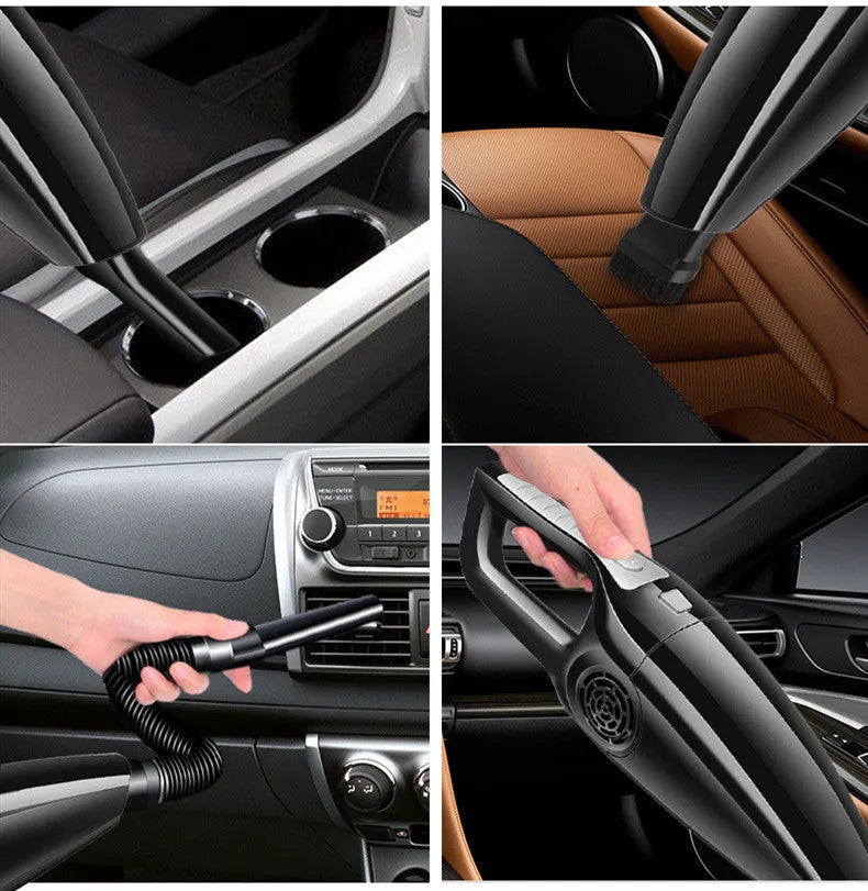 PoHigh Hypa car vacuum cleaner with cigarette lighter plug in black or orange colours