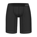 Men's seamless mesh shorts in solid colour with hip-lifting construction