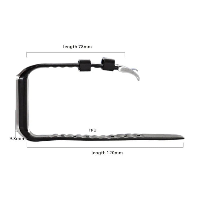 Smart watch with Bluetooth calling on adjustable wrist strap showing 1.44-inch touch screen interface