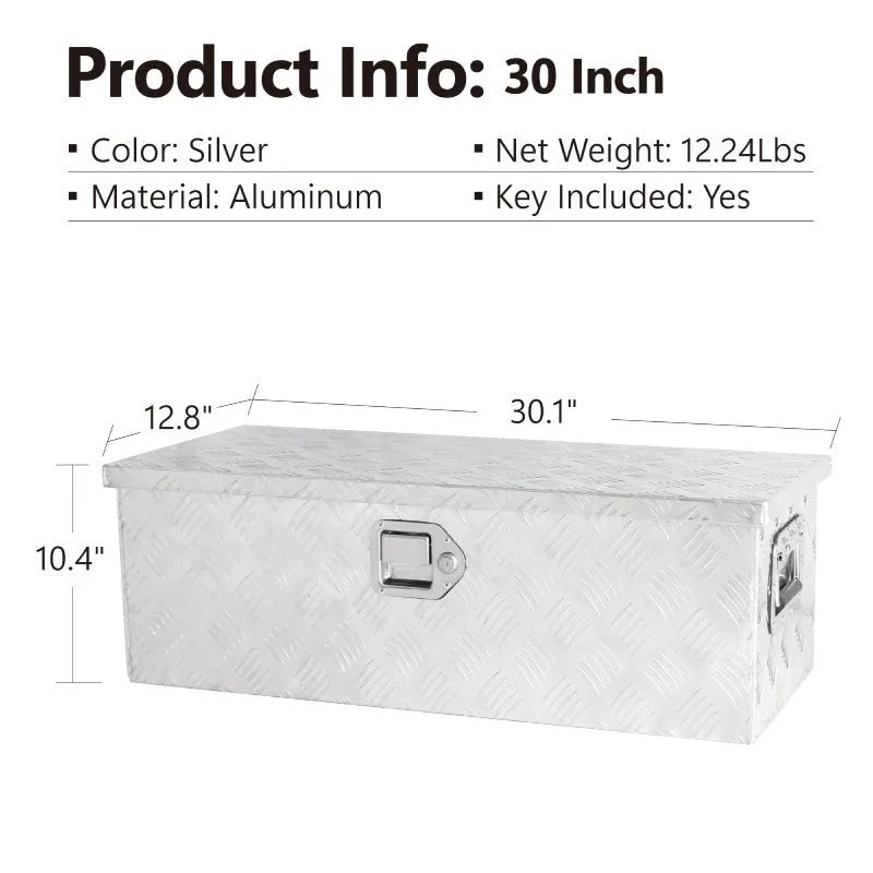26-inch black aluminium alloy tool case with T-casting box design