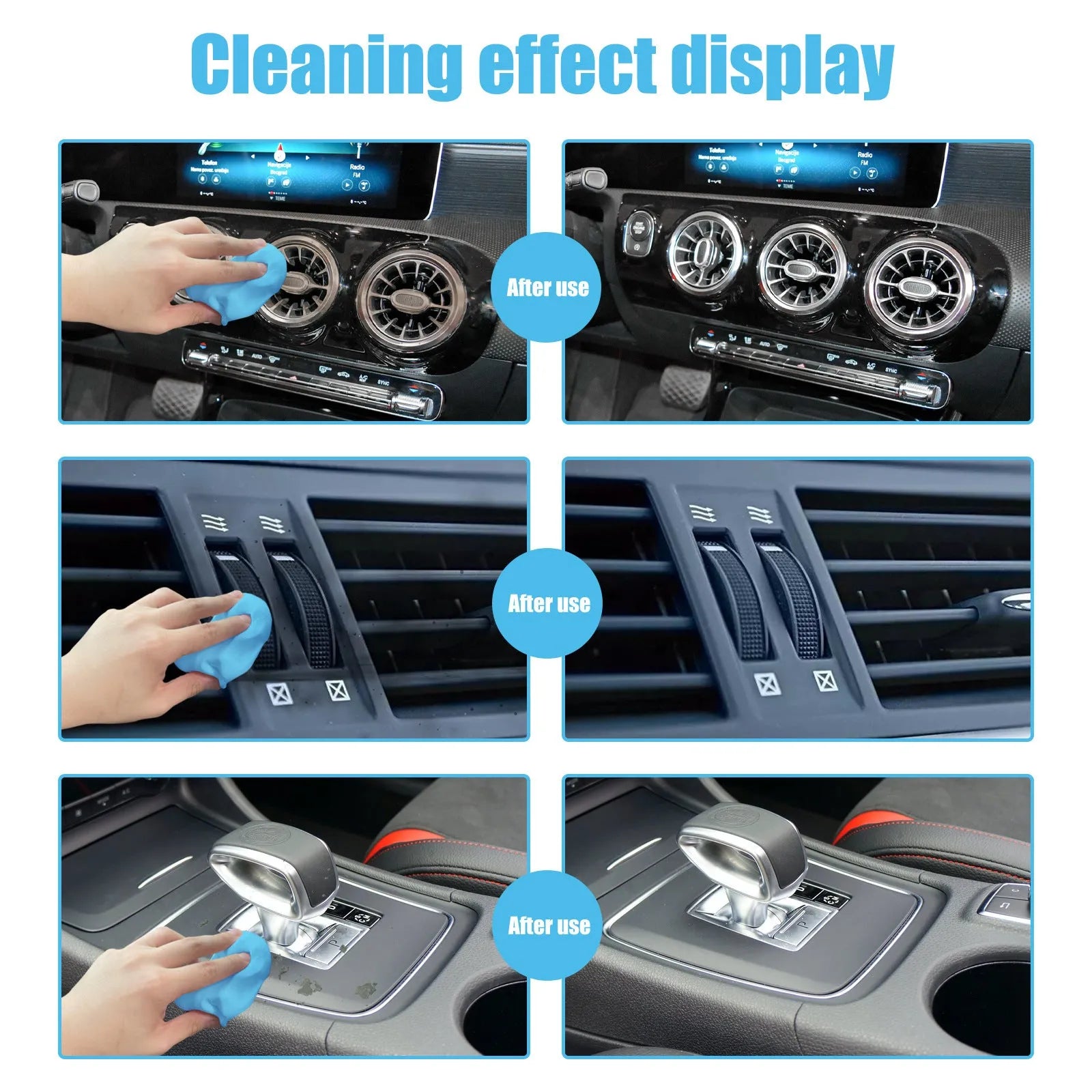 20g car interior gap cleaning mud putty for dust removal from vents and household items