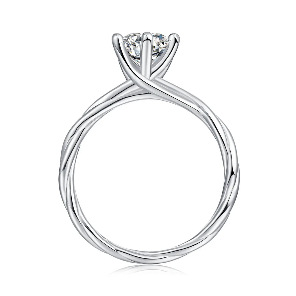 1 carat moissanite men's wedding ring with thorns vine design, S925 silver platinum plated, gift box, sizes 5-9