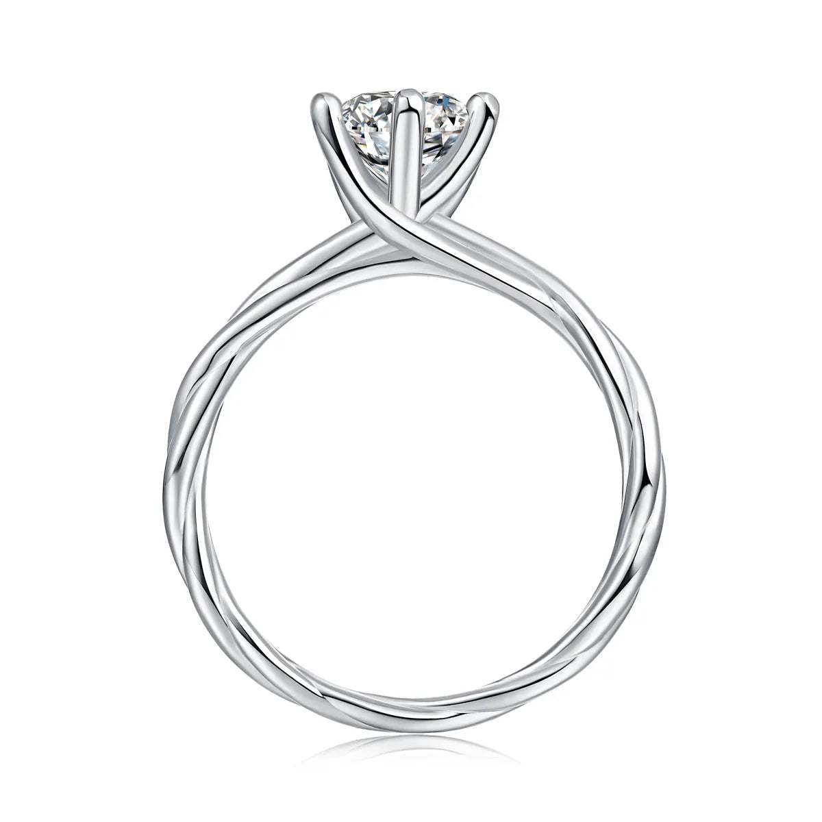 1 carat moissanite men's wedding ring with thorns vine design, S925 silver platinum plated, gift box, sizes 5-9