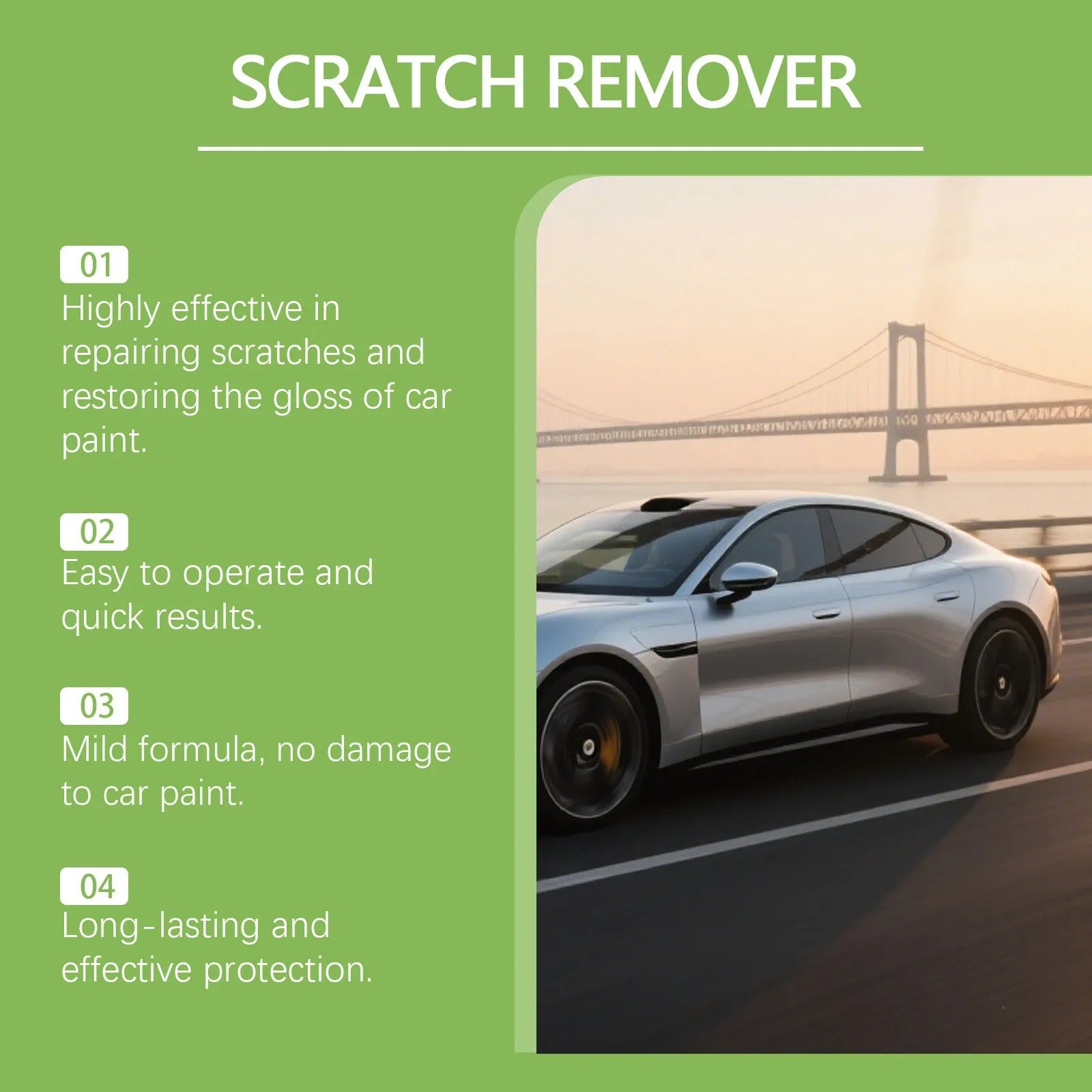 Nano coating car scratch recovery cream 100g tube with polishing action