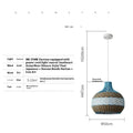 Vine woven pendant lamp with Southeast Asian design in natural materials