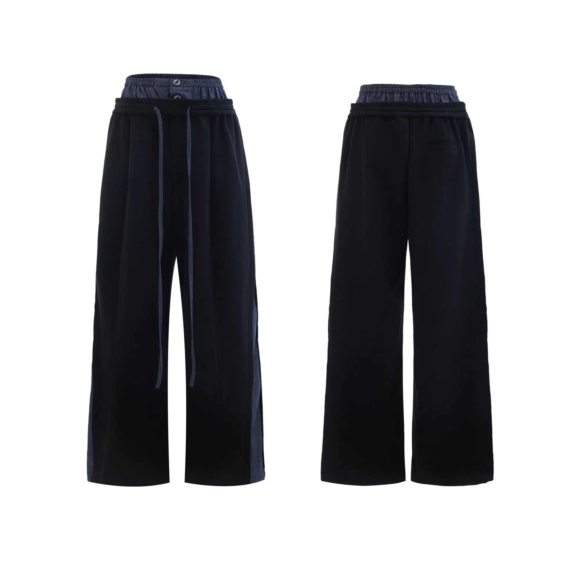 Men's black heavy industry sports leisure suit with hooded three-dimensional stitching short sleeve jacket and matching trousers