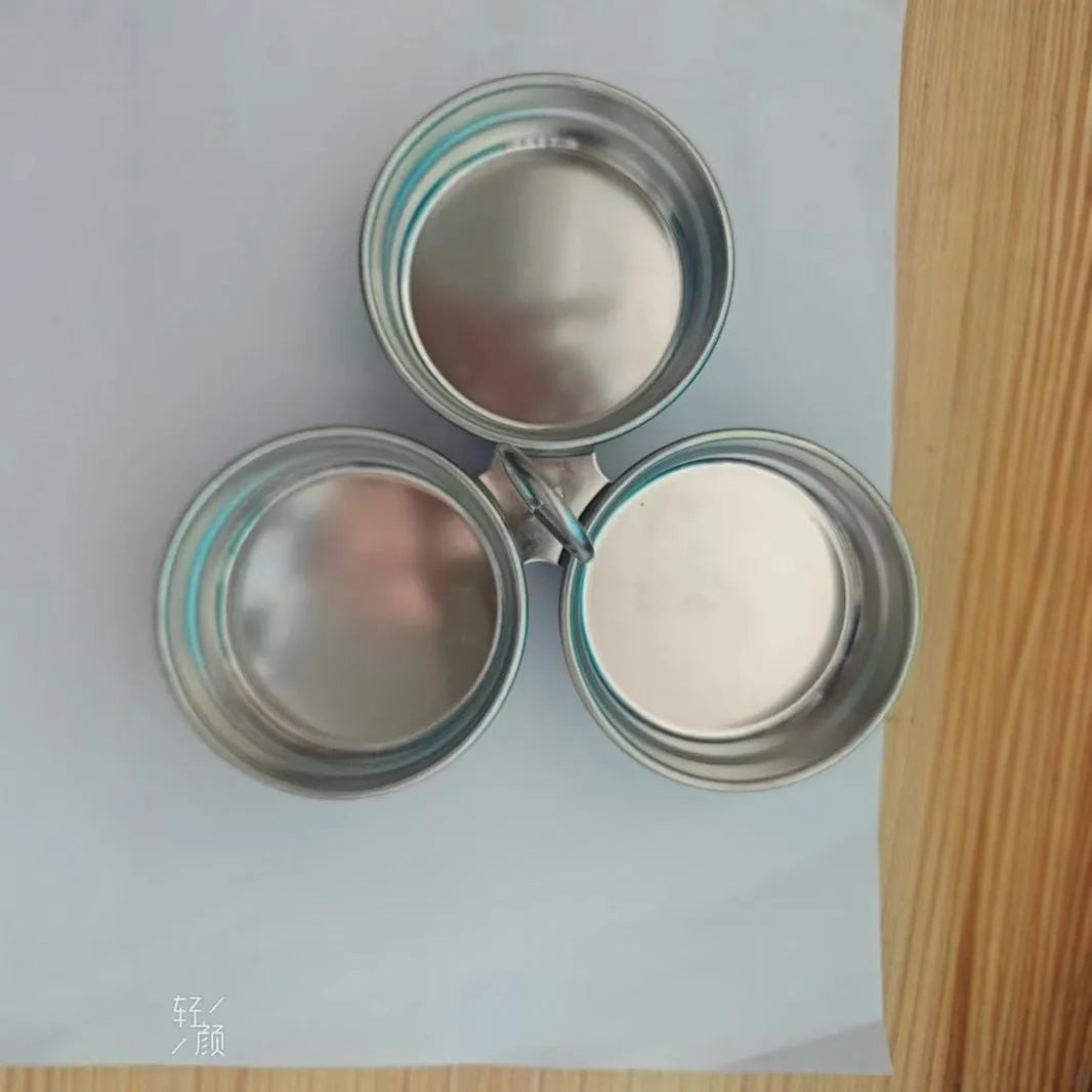 Mini heart-shaped and round egg steamer made from stainless steel for boiling eggs.